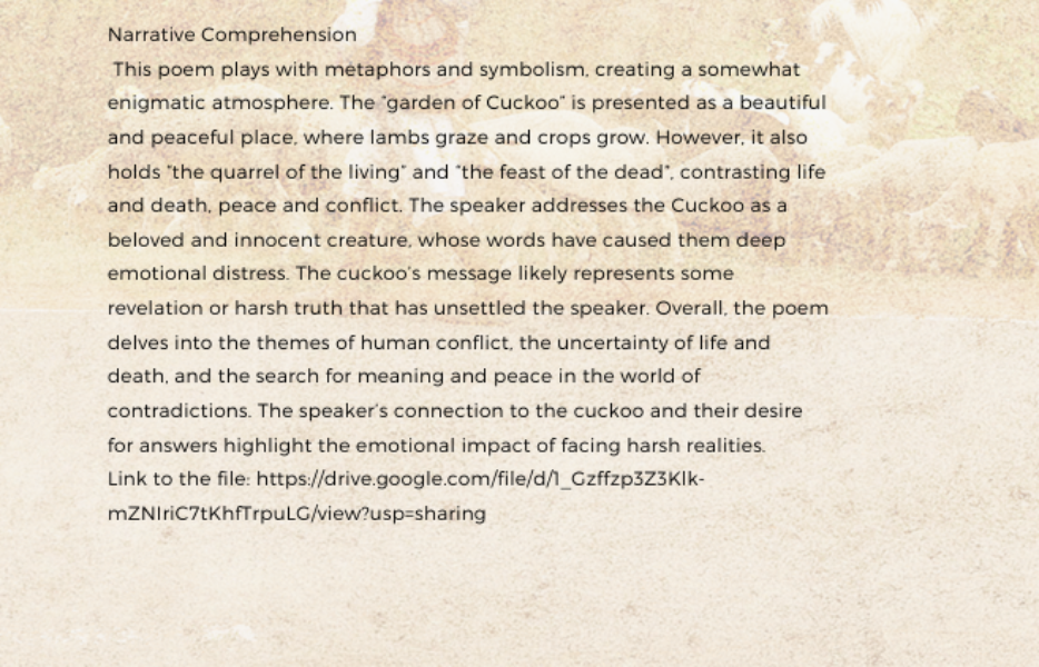 Comprehension